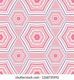 Mandala line seamless pattern, tribal ethnic motif. Ornament for wallpaper, textiles, greeting card,  packing, web. Vector  illustration.