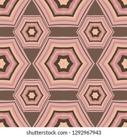 Mandala line seamless pattern, tribal ethnic motif. Ornament for wallpaper, textiles, greeting card,  packing, web. Vector  illustration.