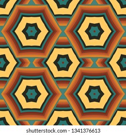 Mandala line seamless pattern, tribal ethnic motif. Ornament for wallpaper, textiles, greeting card,  packing, web. Vector  illustration.