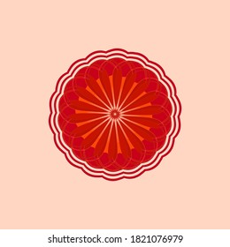 Logo de Mandala Banner decoración de iconos con textura de fondo abstracta fondo de fondo de fondo de fondo diseño gráfico estilo moderno ilustración vectorial