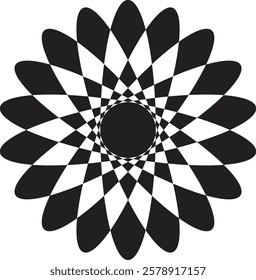 mandala logo design background white