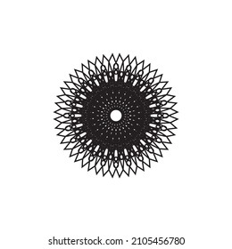 Ilustración vectorial del diseño del logotipo de Mandala