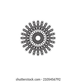 Mandala logo design vector illustration