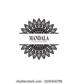Mandala logo design vector illustration