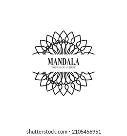 Ilustración vectorial del diseño del logotipo de Mandala