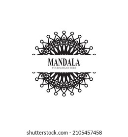 Mandala logo design vector illustration