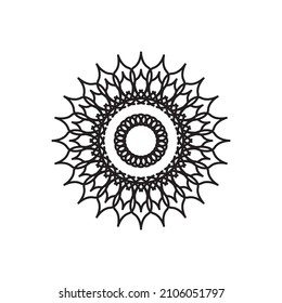 Mandala logo design vector illustration