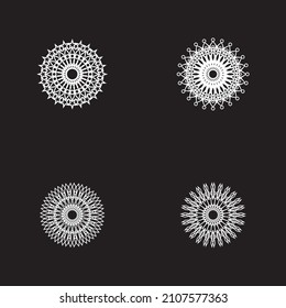 Ilustración vectorial del diseño del logotipo de Mandala