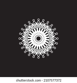 Mandala logo design vector illustration