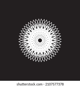 Mandala logo design vector illustration