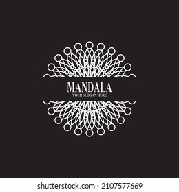 Mandala logo design vector illustration