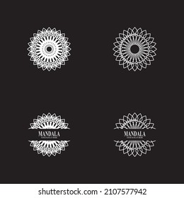 Ilustración vectorial del diseño del logotipo de Mandala
