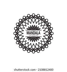 Mandala logo design vector illustration