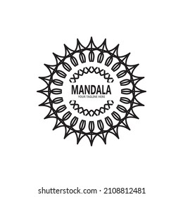 Mandala logo design vector illustration