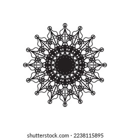 Ilustración vectorial del diseño del logotipo de Mandala