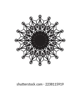 Ilustración vectorial del diseño del logotipo de Mandala