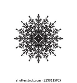 Mandala logo design vector illustration