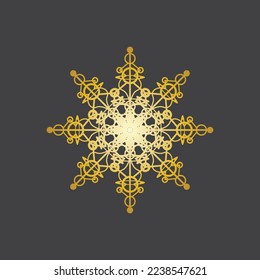 Mandala logo design vector illustration