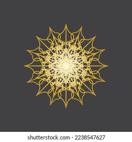 Mandala logo design vector illustration