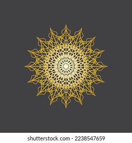 Mandala logo design vector illustration