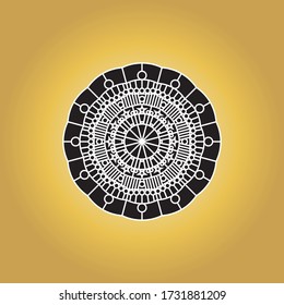 Mandala logo design vector template 