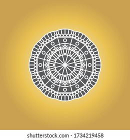 Mandala logo design vector template 