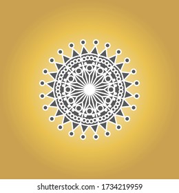 Mandala logo design vector template 