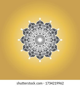Mandala logo design vector template 