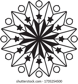 Mandala logo design vector template 