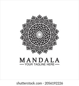 Mandala logo design vector template