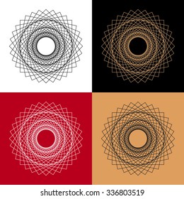 mandala logo line art concept #5