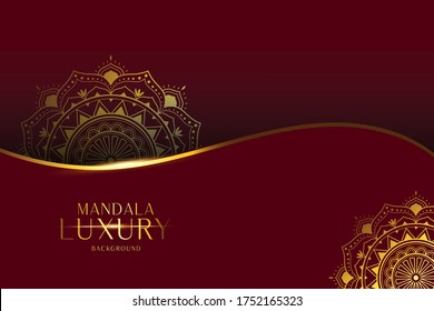 Mandala Luxury Background parte 2, ornamento elegante tarjeta de invitación de boda , invitación , fondo de portada de banner ilustración de vector diseño. 