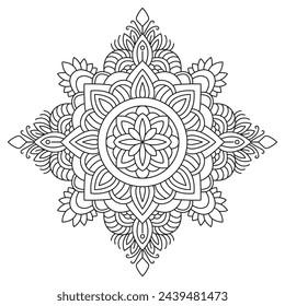 Mandala and luxury elements, suitable for vintage design