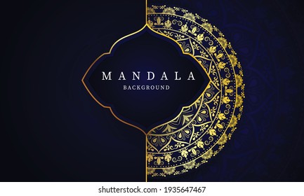 Mandala Luxus-Ornament mit arabischen Mustern arabischen islamischen Oststil.