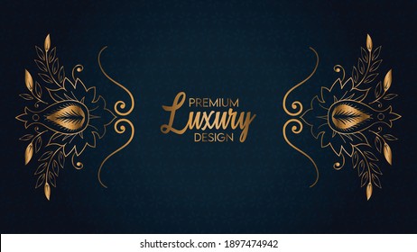 Mandala Luxury Vektordesign, Frame Art	