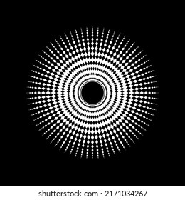 Mandala made from Rhombus Composition. Modern Contemporary Mandala for Logo, Decoration or Graphic Design. Vector Illustration