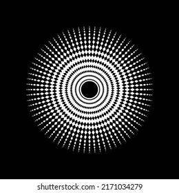 Mandala made from Rhombus Composition. Modern Contemporary Mandala for Logo, Decoration or Graphic Design. Vector Illustration