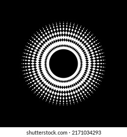 Mandala aus der Rectangle-Zusammensetzung. Modernes zeitgenössisches Mandala für Logo, Dekoration oder Grafikdesign. Vektorgrafik