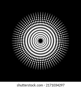 Mandala made from Rhombus Composition. Modern Contemporary Mandala for Logo, Decoration or Graphic Design. Vector Illustration