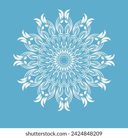 Mandala Magic: Dive into tranquility with our blue and white mandala design. A blend of intricate patterns invites serenity and contemplation. Explore the beauty within MandalaMagic 