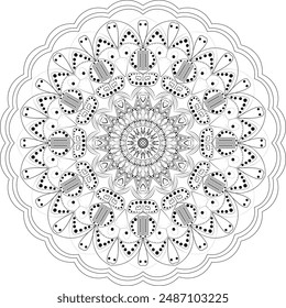 mandala, mandana illustration vector art