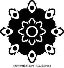 Mandala Media Icons, Patterns for websites and apps