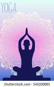 mandala with meditating yogi
