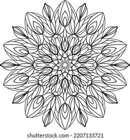 mandala meditation relaxing coloring antis tress spiritual therapy