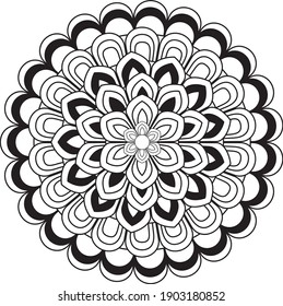 mandala meditation relaxing pattern anti stress coloring