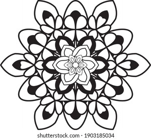 Mandala Meditation Relaxationsmuster Anti Stress Färbung