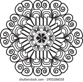 mandala meditation relaxing pattern anti stress coloring