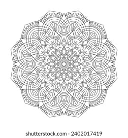 Mandala Mindfulness adult coloring book page for kdp book interior. Peaceful Petals, Ability to Relax, Brain Experiences, Harmonious Haven, Peaceful Portraits, Blossoming Beauty mandala design.