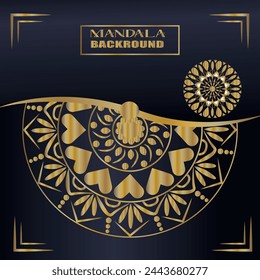 Mandala modern art design background