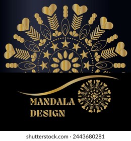 Mandala modern art design background